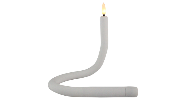 Kaars flex wit glad siliconen 41cm 1xaaa excl. batterij
