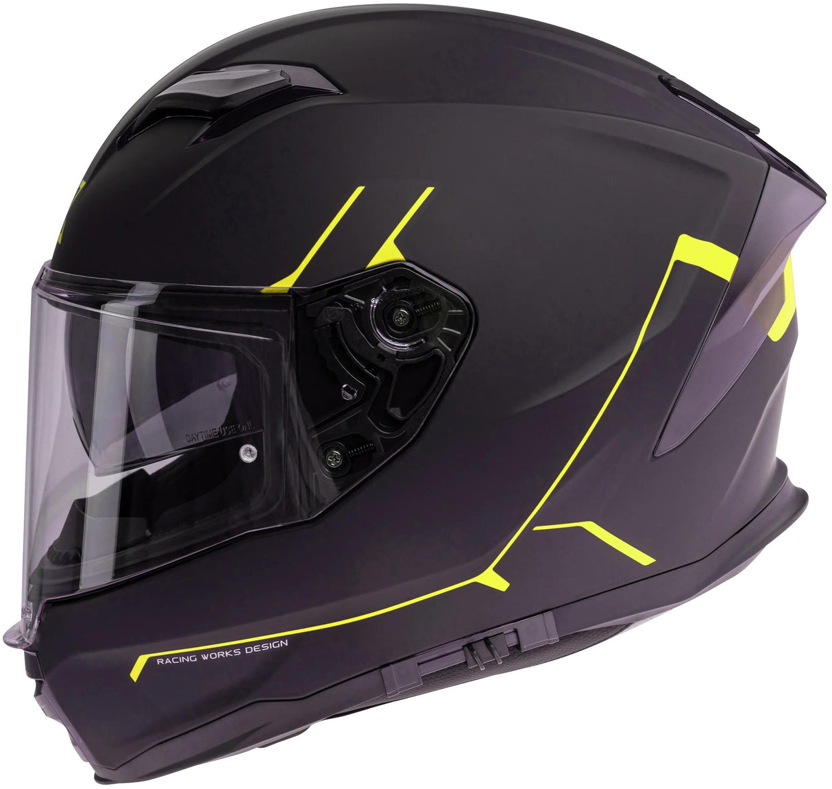 Spec-x integralhelm sx-82.03 r2 stinger helmet sx-82.03 r2 bw matt neon yellow m pin