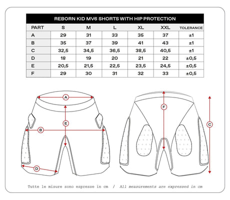 Ufo plast protektorenhose reborn mv6 children's protec. trouse reborn mv6 black gr. xl