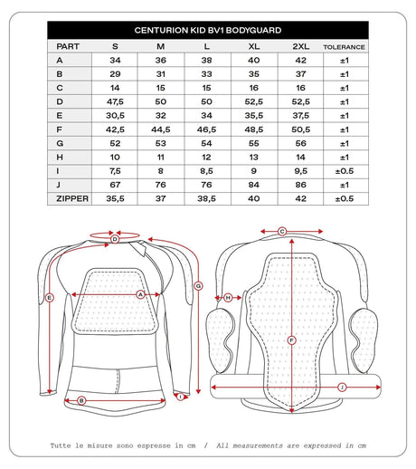 Ufo plast protektorenhemd centurion bv1 children's protec. shirt centurion bv1 black l