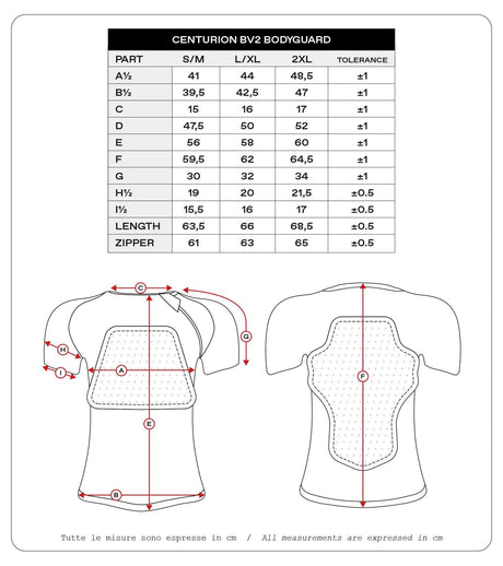 Ufo plast protektorenhemd centurion bv2 protector shirt ufo bv2 centurion black s m