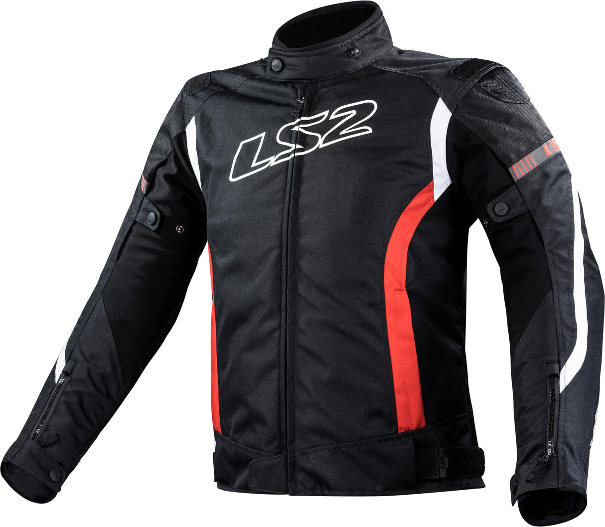 Ls2 gate jas jacket gate man black red xxl