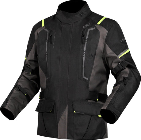 Ls2 jacke narvik jacket narvik men black grey neon yellow m