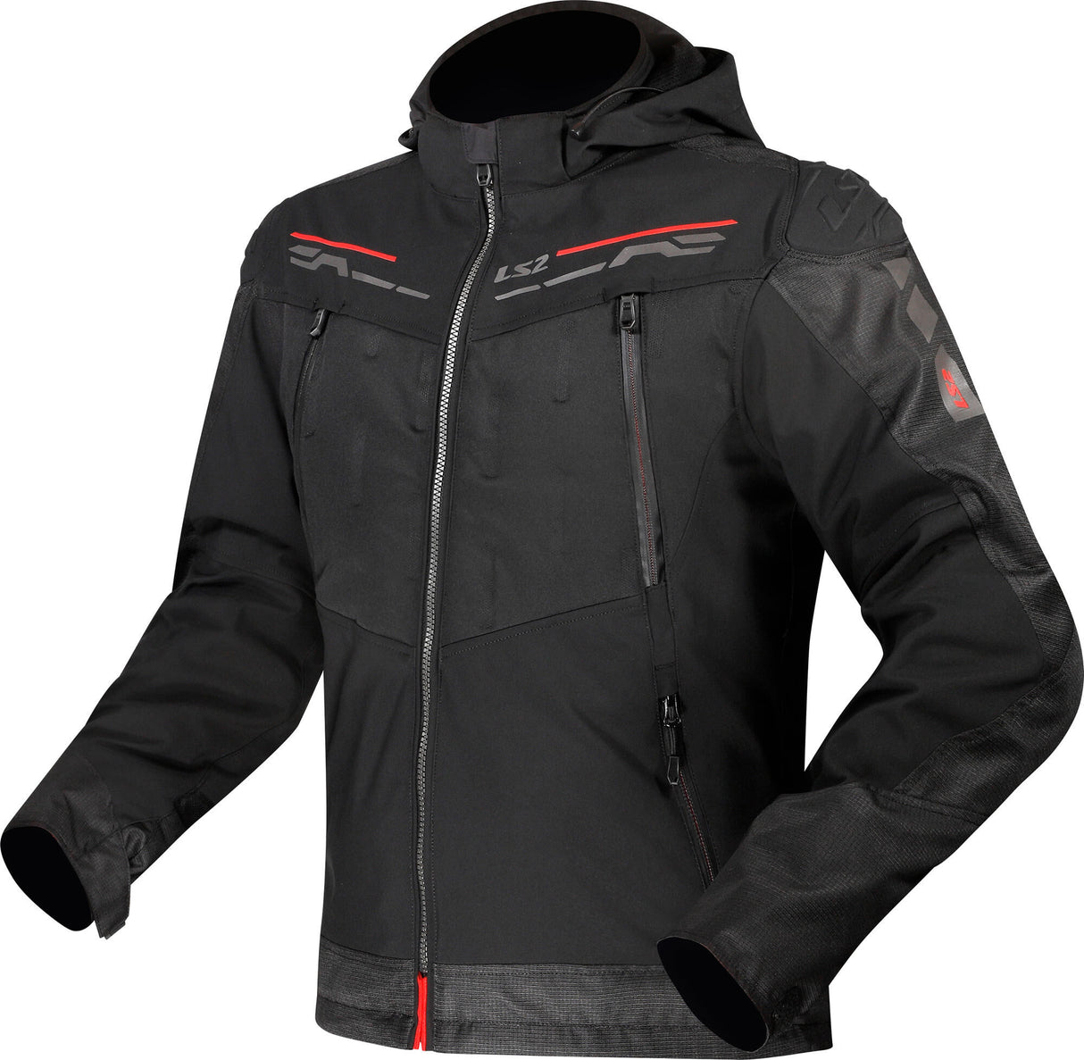 Ls2 zirconium jas jacket zirconium men black red size 3xl