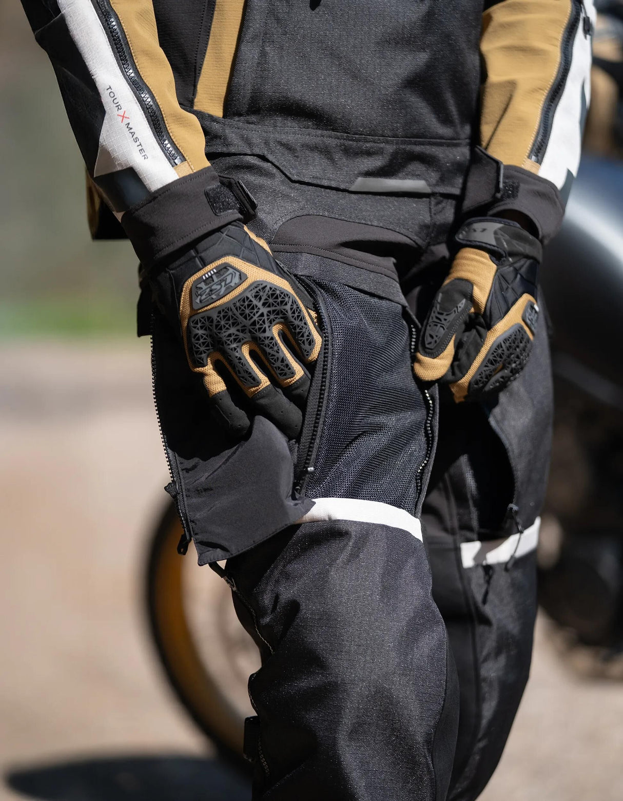 Ls2 handschuh all terrain ii man glove all terrain ii mens black sand s