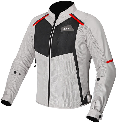 Ls2 jacke breeze lady jacket breeze ladies gray black red size xl