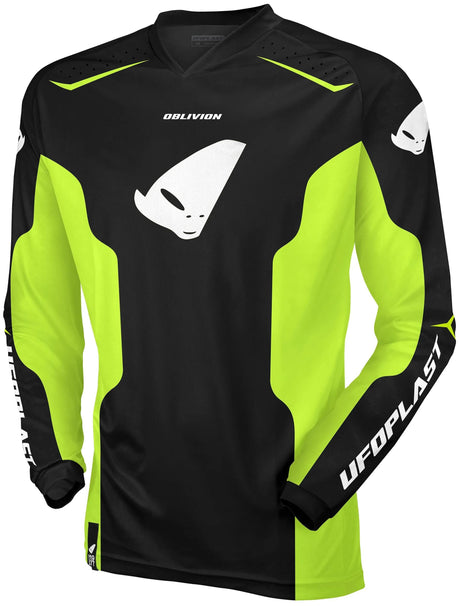 Ufo plast jersey mx oblivion mx jersey ufo oblivion black yellow gr. xl