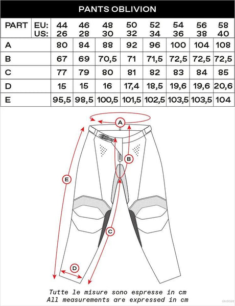 Ufo plast hose mx oblivion mx trousers ufo oblivion blue red size 50