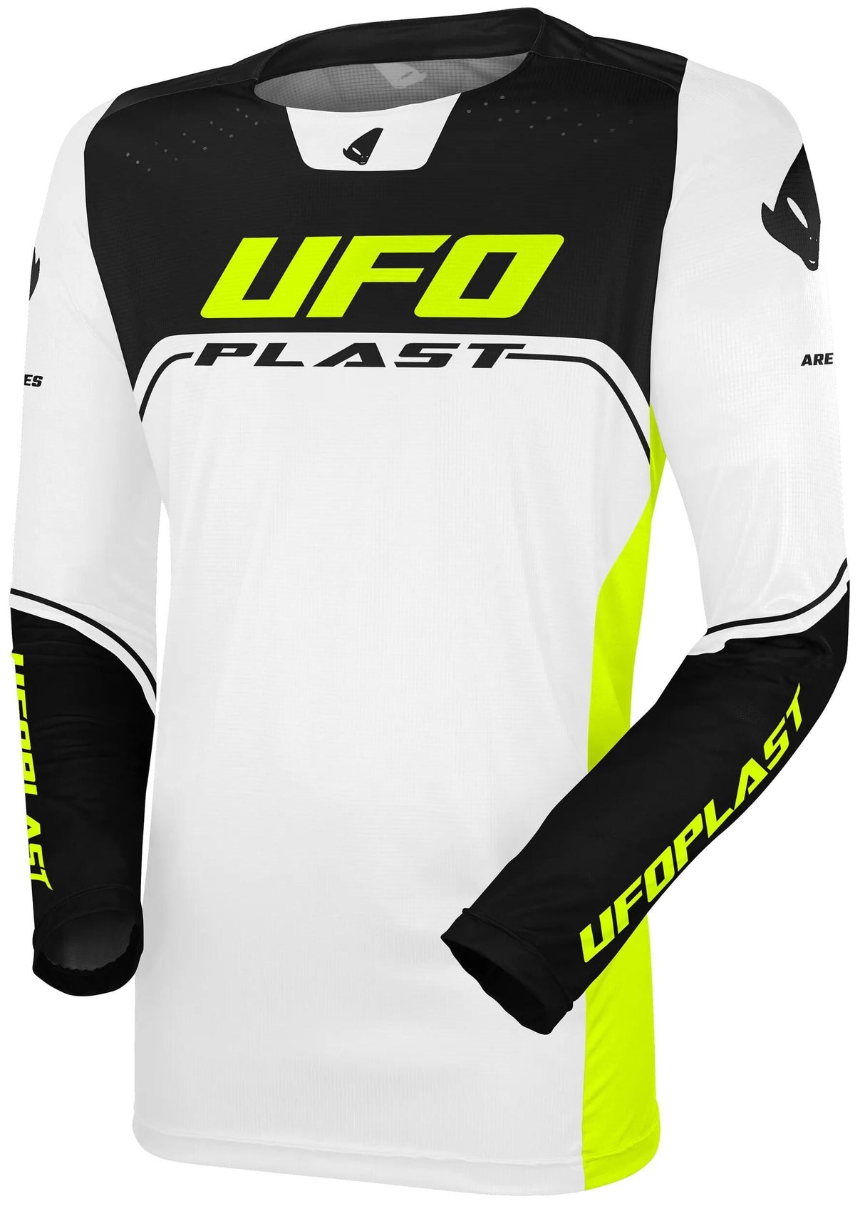Ufo plast jersey ares kids children's jersey ufo are white black size xs