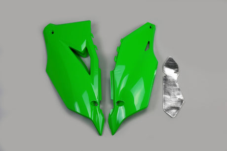 Ufo plast seitenverkleidung side covers ufo kawasaki green