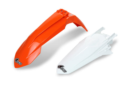 Ufo plast kotflügelsatz mudguard set ufo ktm oem orange white