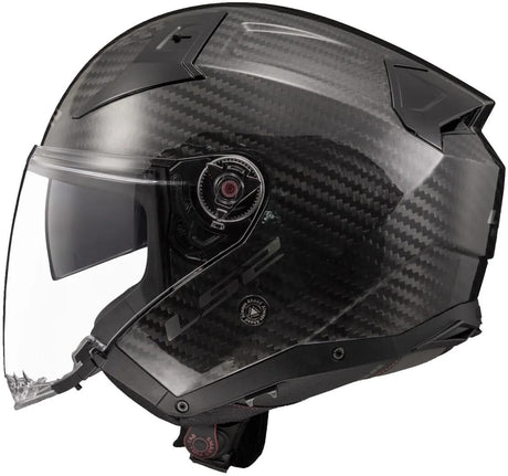 Ls2 jethelm of603 infinity ii carbon solid helmet infinity ii carbon black gr. m
