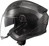 Ls2 jethelm of603 infinity ii carbon solid helmet infinity ii carbon black gr. xl