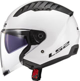 Ls2 jethelm of600 copter ii solid helmet copter ii soli white gr. m