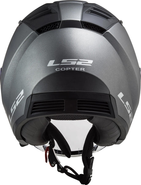 Ls2 jethelm of600 copter ii solid helmet copter ii soli titanium matt gr. xl