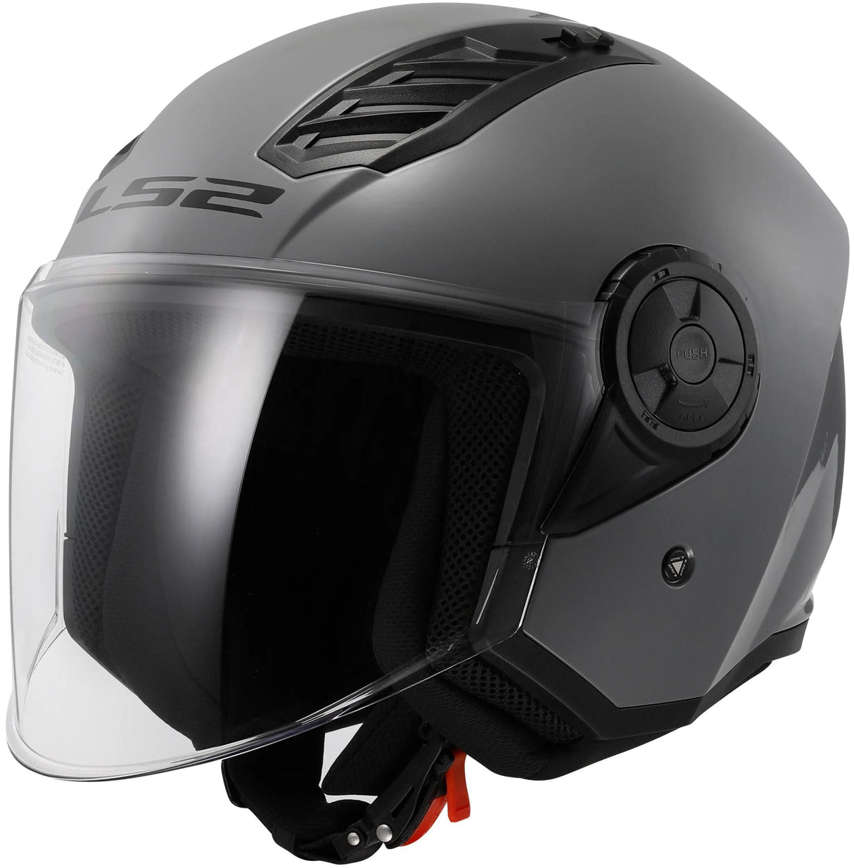 Ls2 jethelm of616 airflow ii solid helmet airflow ii of6 solid nardo gray gr. l