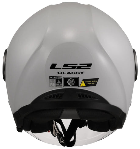 Ls2 jethelm of620 classy solid helmet of620 classy solid pearl gray gr. l