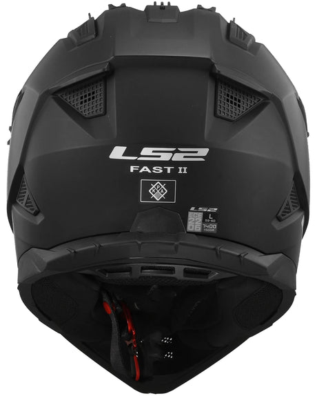 Ls2 crosshelm mx708 fast ii solid helmet mx708 fast ii solid matt black gr. 3xl