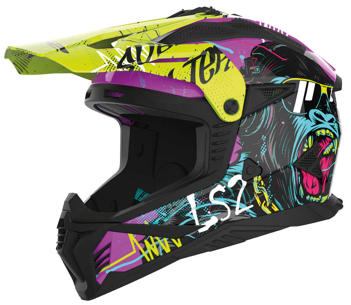 Ls2 crosshelm mx708 fast ii gorilla helmet mx708 fast ii gorilla vi ge gr. m