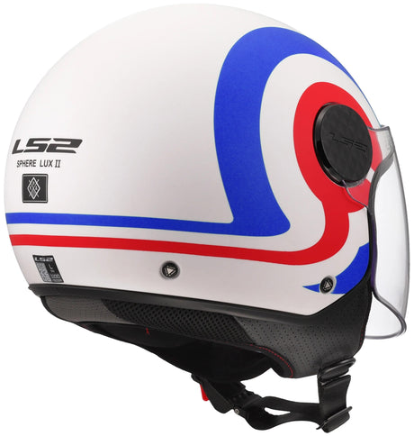 Ls2 jethelm of558 sphere lux ii urby helmet sphere lux ii urby white bl red matt s