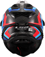 Ls2 endurohelm mx701 explorer carbon frontier ii helmet explorer carbo frontier ii white blue m