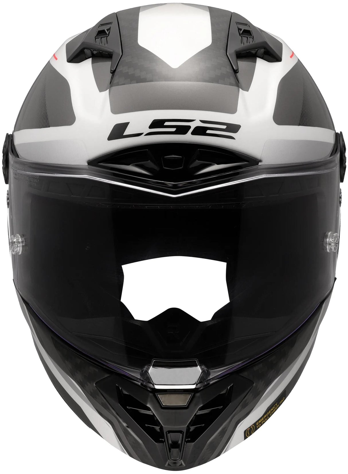 Ls2 integralhelm ff805 thunder carbon gp raute helmet ff805 thunder gp rhombus white grey xxl