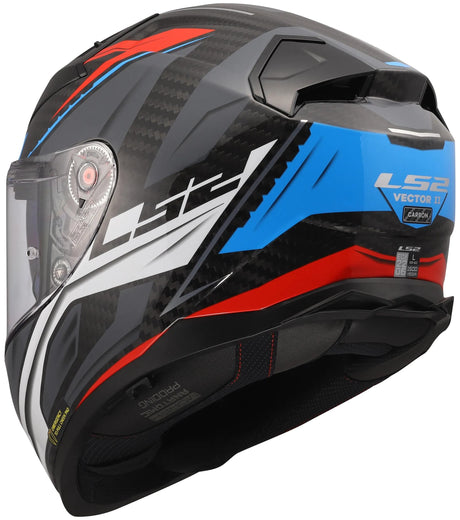 Ls2 integralhelm ff811 vector ii carbon savage helmet ff811 vector i c savage white blue red s