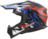 Ls2 crosshelm mx708 fast ii grotesk helmet mx708 fast ii grotesque white bl red xs