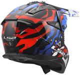 Ls2 crosshelm mx708 fast ii grotesk helmet mx708 fast ii grotesque white bl red m