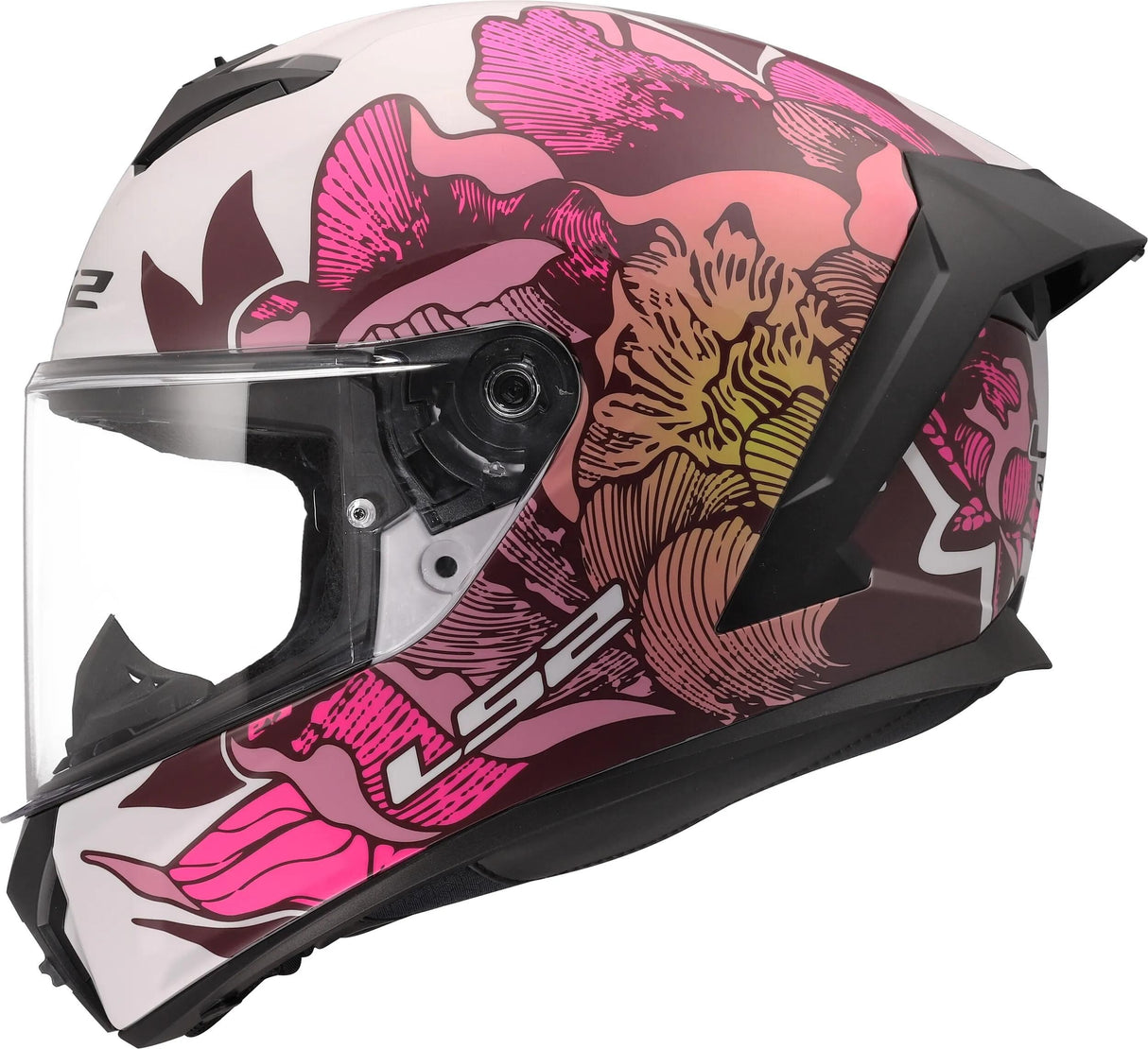 Ls2 integralhelm ff820 rapid iii poppies helmets ff820 rapid i poppies ii white pink xxs