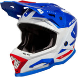 Ufo plast crosshelm echus helmet echus l blue white red