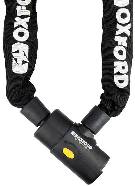Oxford kettingslot alarm chain 10 chain link 10mm x 2,0m black alarm