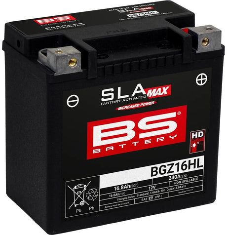 Bs-battery batterie bgz16hl battery bgz16hl bs sla-max hd