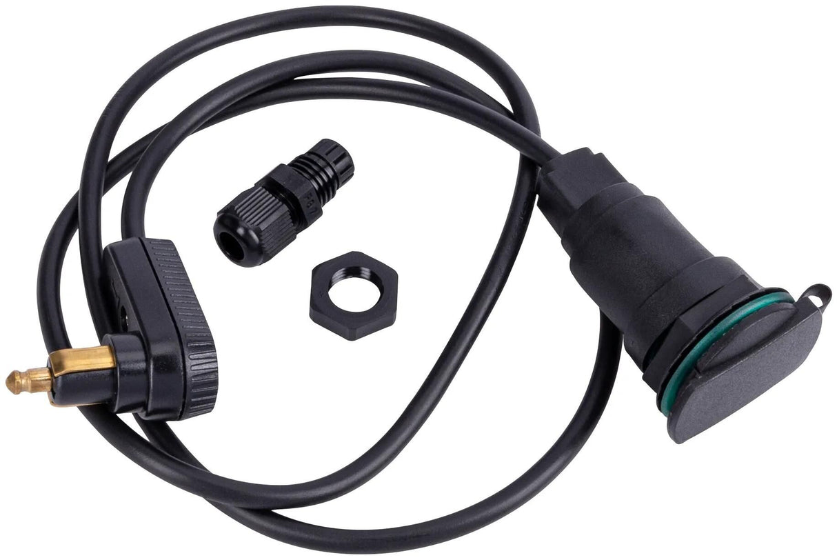Baas bike parts stroomkabel zig. tank bag cable baas din angle plug