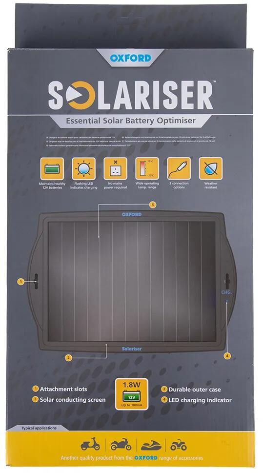Oxford acculader solariser battery charger solarizer of949