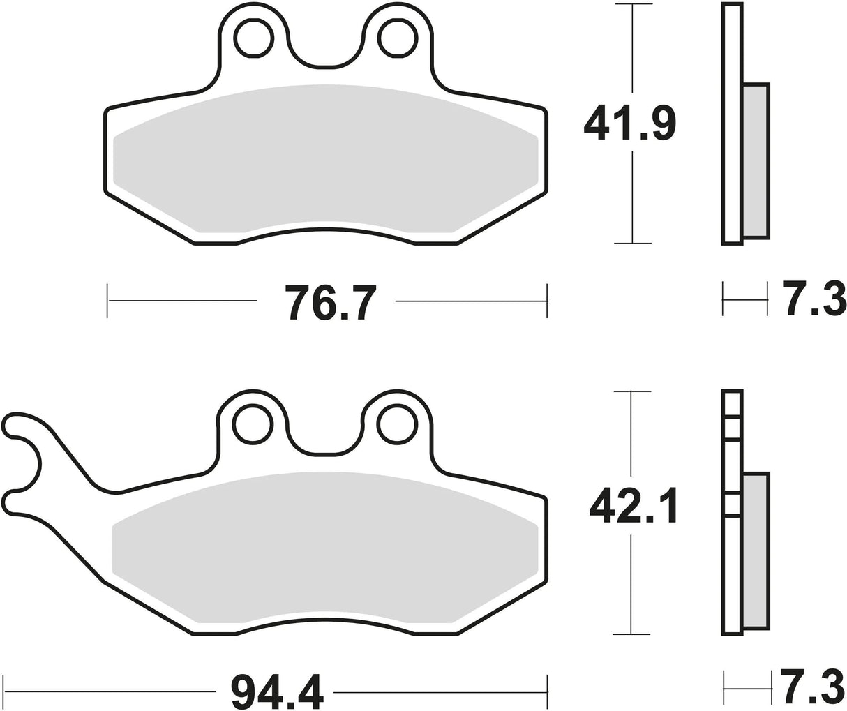 Trw remblokken mcb 734 brake pads organ. mcb734ec