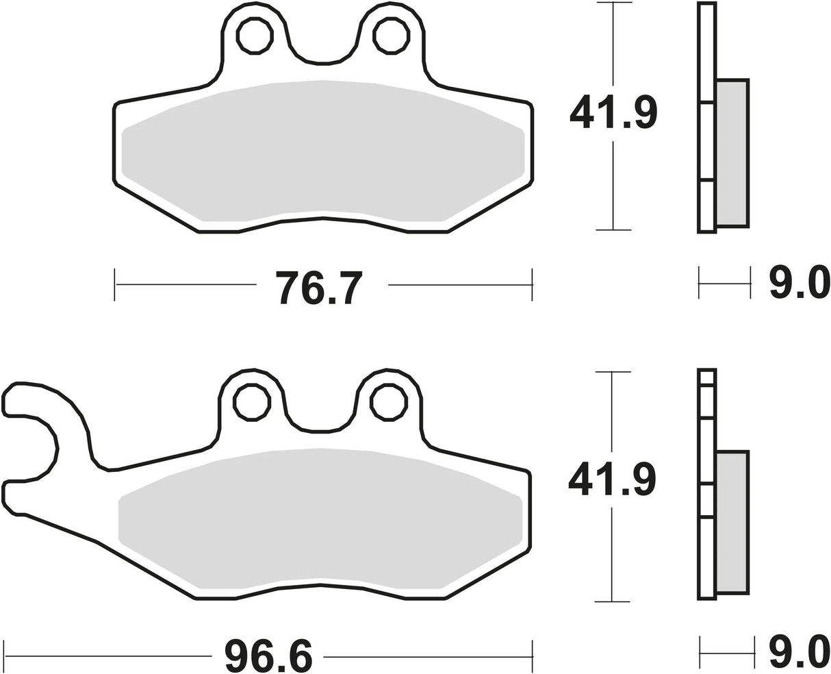 Trw remblokken mcb 744 brake pads organ. mcb744ec