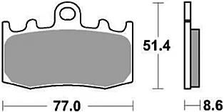 Trw remblokken mcb 748 brake pads sinter mcb 748 sv