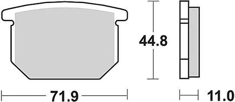Trw remblokken mcb 501 brake pads organ. mcb 501