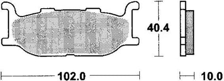 Trw remblokken mcb 640 brake pads sinter mcb 640 sv