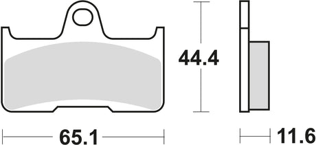 Trw remblokken mcb 756 brake pads sinter mcb 756 si