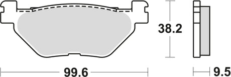 Trw remblokken mcb 731 brake pads organ. mcb 731