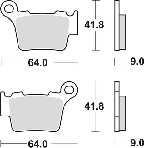 Trw remblokken mcb 743 brake pads sinter mcb 743 si