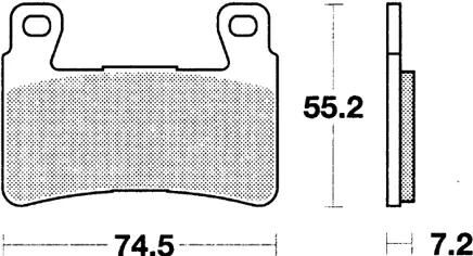Trw remblokken mcb 703 brake pads sinter mcb 703 sv