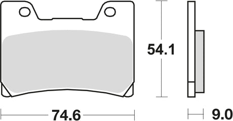 Trw remblokken mcb 622 brake pads sinter mcb 622 sv
