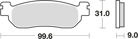 Trw remblokken mcb 699 brake pads organ. mcb 699