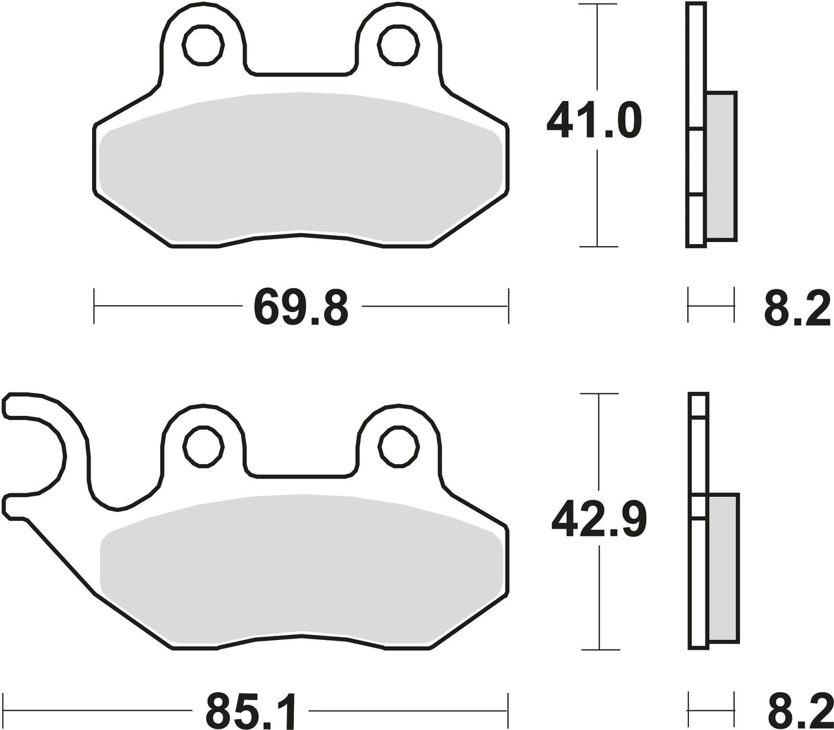 Trw remblokken mcb 684 brake pads organ. mcb 684