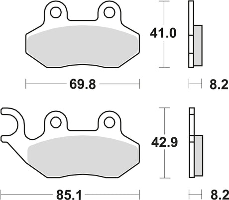 Trw remblokken mcb 684 brake pads organ. mcb 684