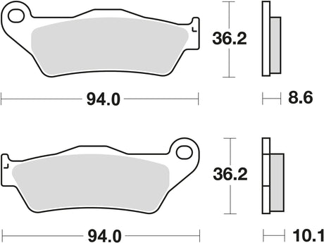 Trw remblokken mcb 707 brake pads organ. mcb 707