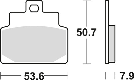 Trw remblokken mcb 709 brake pads organ. mcb 709